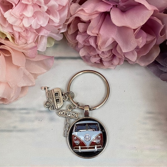 Let’s Go Camping! Retro Camper Keychains - Picture 3 of 14